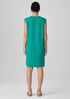 Pima Cotton Stretch Jersey Round Neck Dress