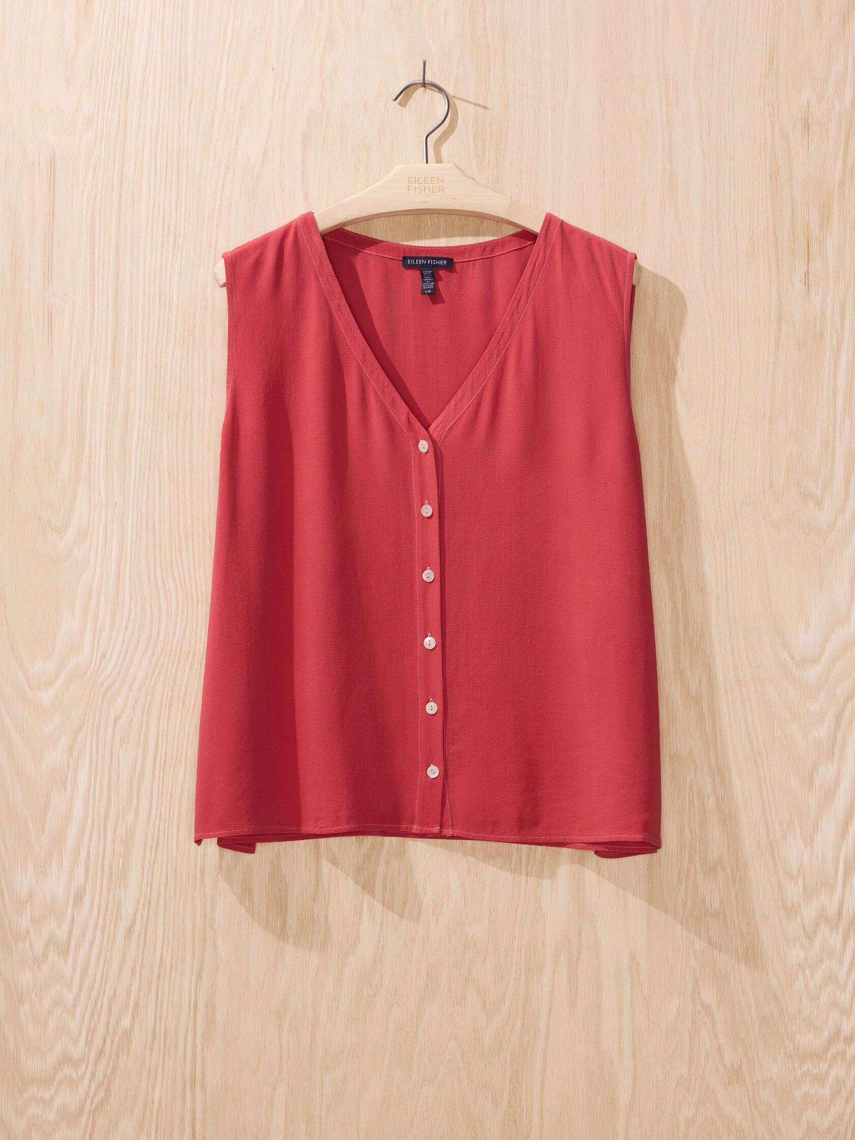 Renew Overdye Silk Crepe Top, L