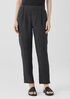 Puckered Organic Linen Tapered Pant