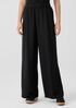 Silk Double Crepe Wide-Leg Pant