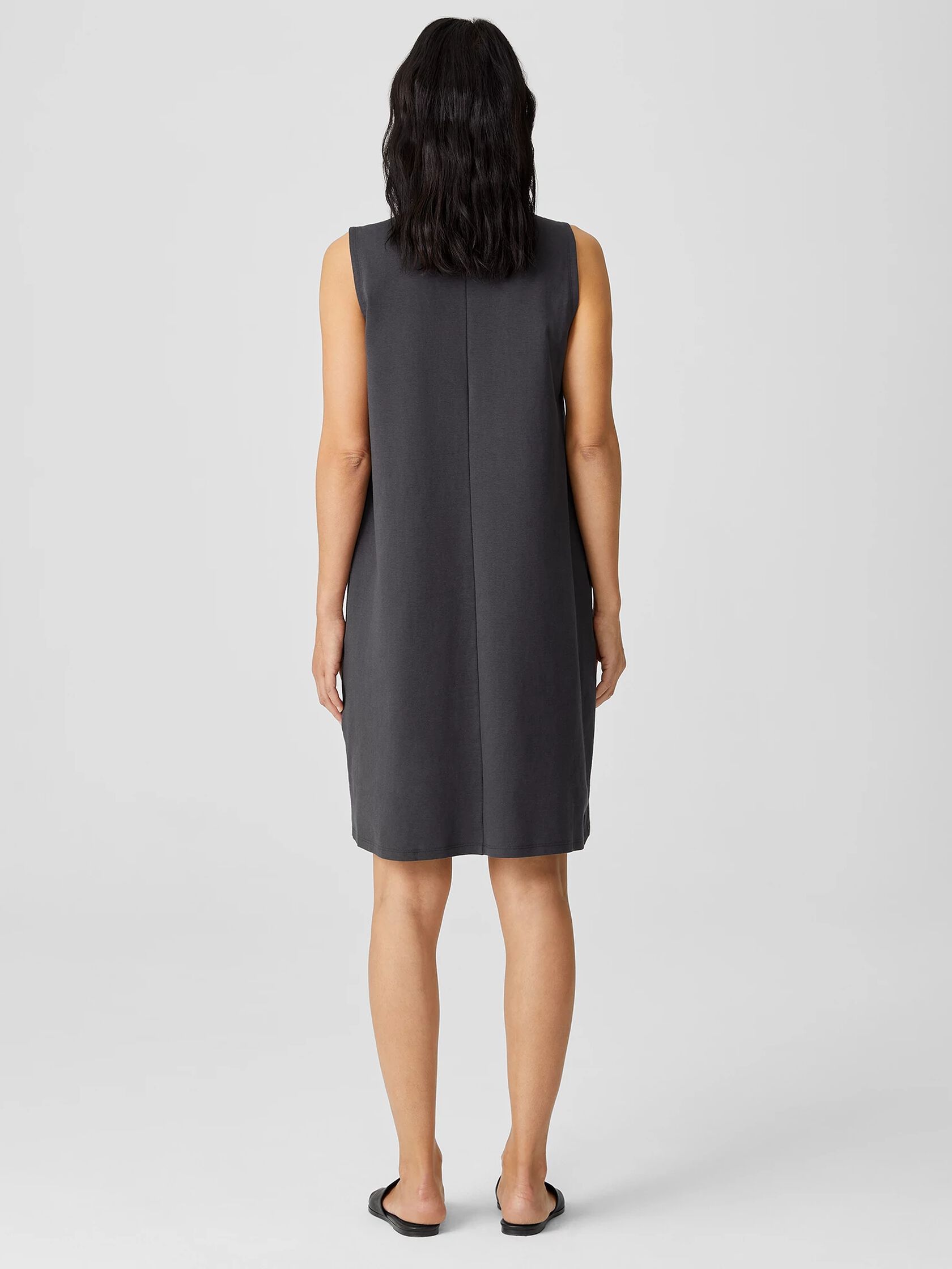 Organic Cotton Ponte Zip-Up Dress