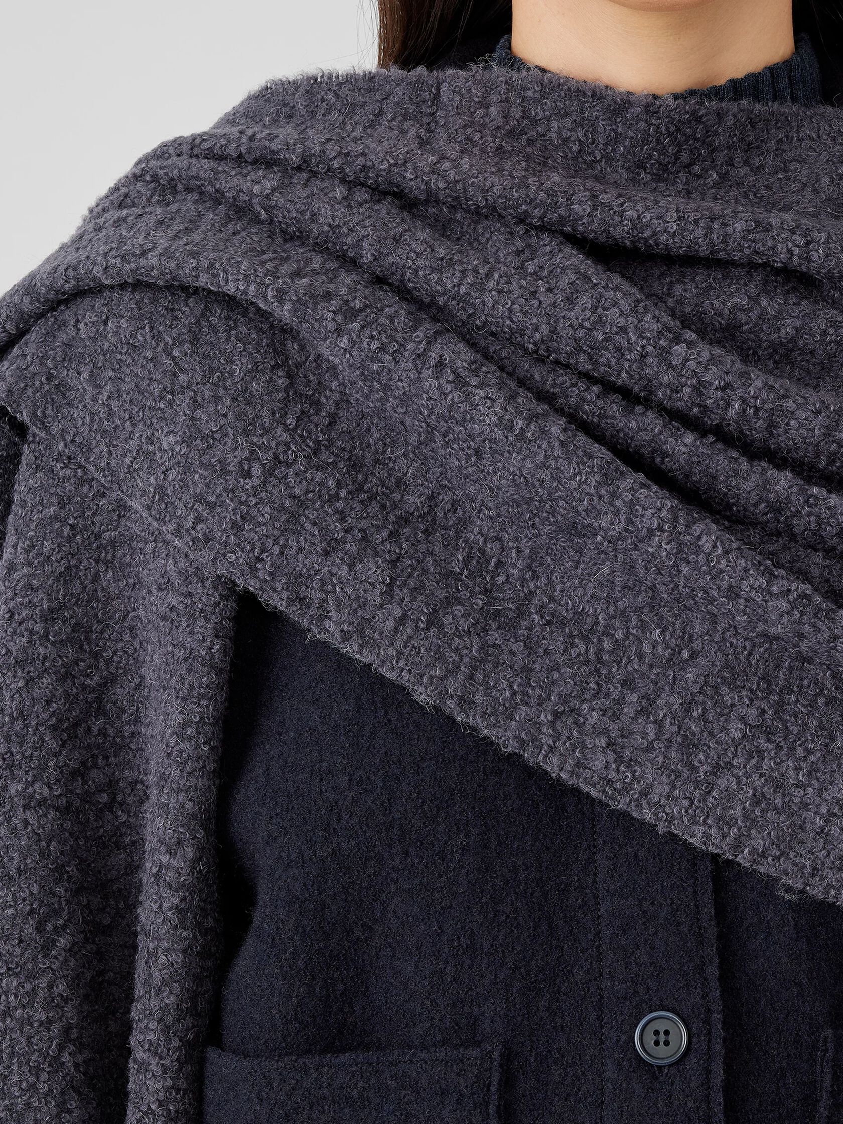 Fluffy Boucle Scarf