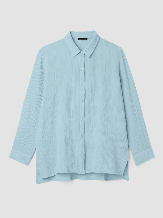 Organic Cotton Lofty Gauze Classic Collar Shirt