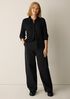 Cotton Stretch Denim Roomy Wide Trouser