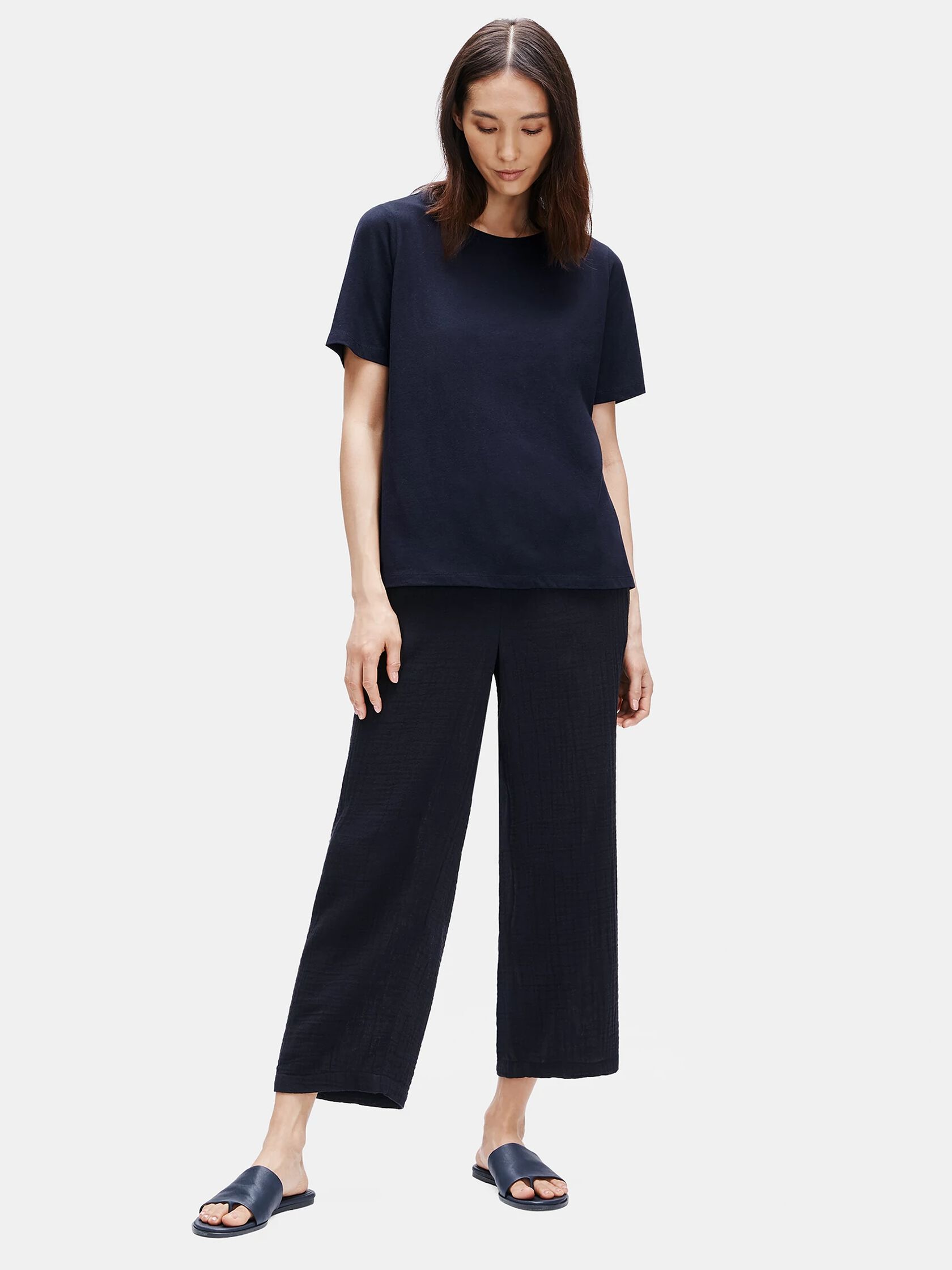 Organic Cotton Jersey Crew Neck Tee
