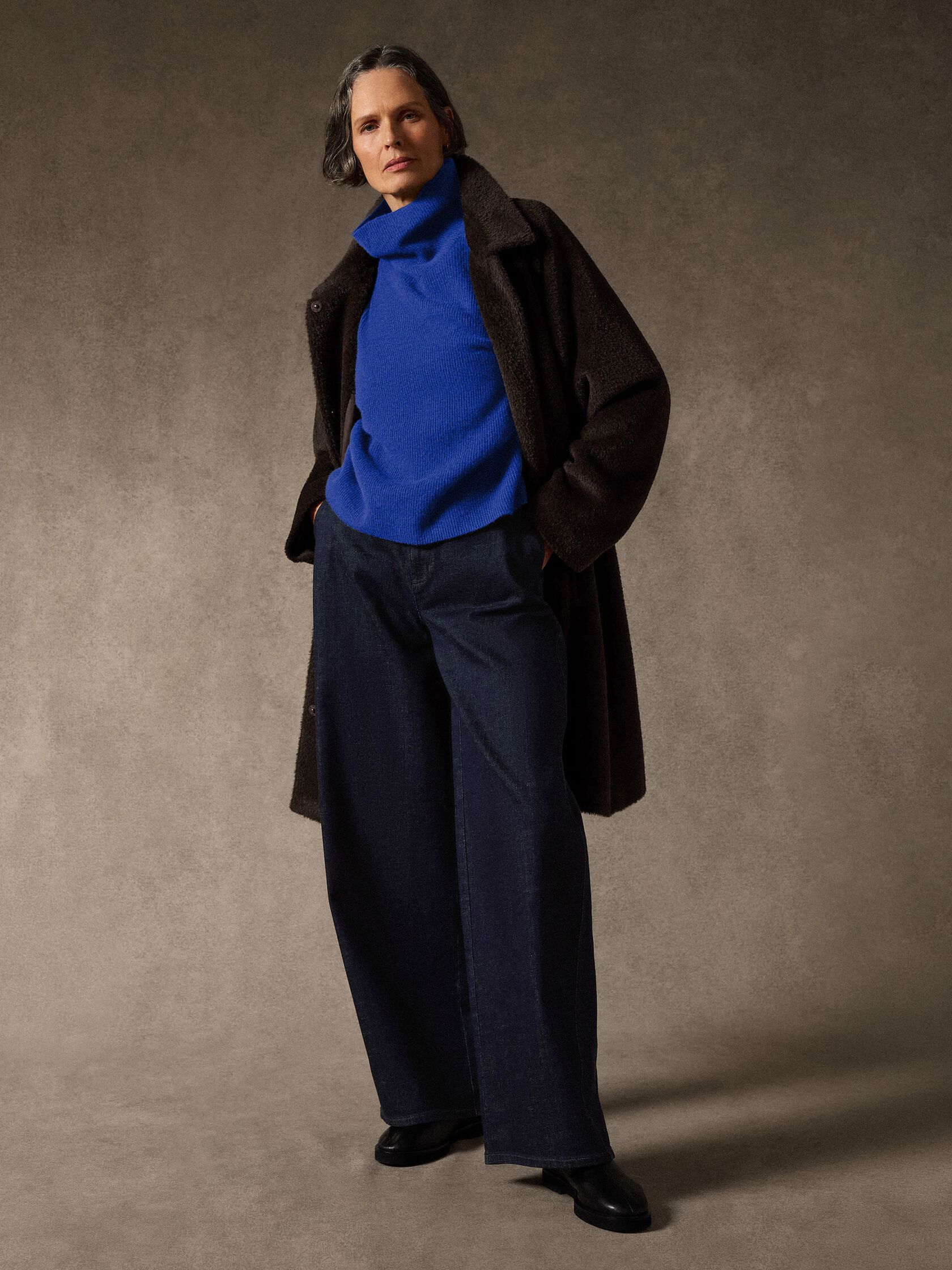 Italian Cashmere Turtleneck Top