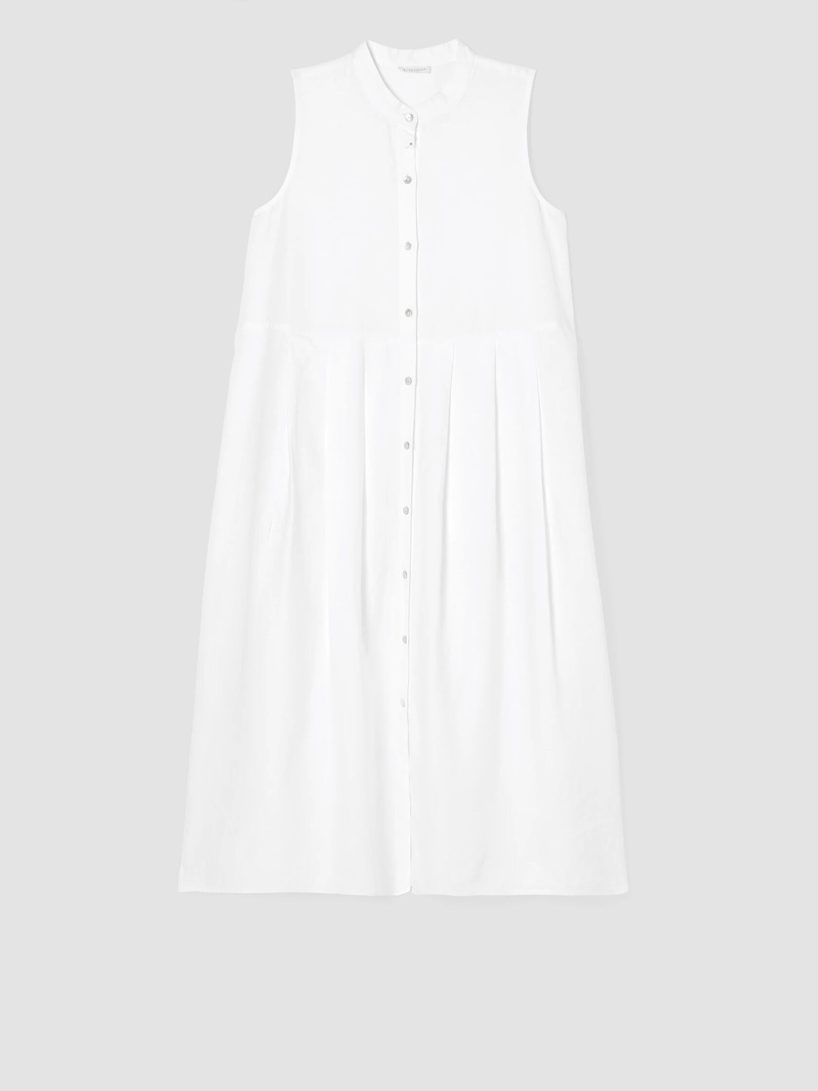 Organic Linen Pleated Dress