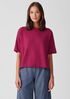 Organic Linen Cotton Slub Bateau Neck Top