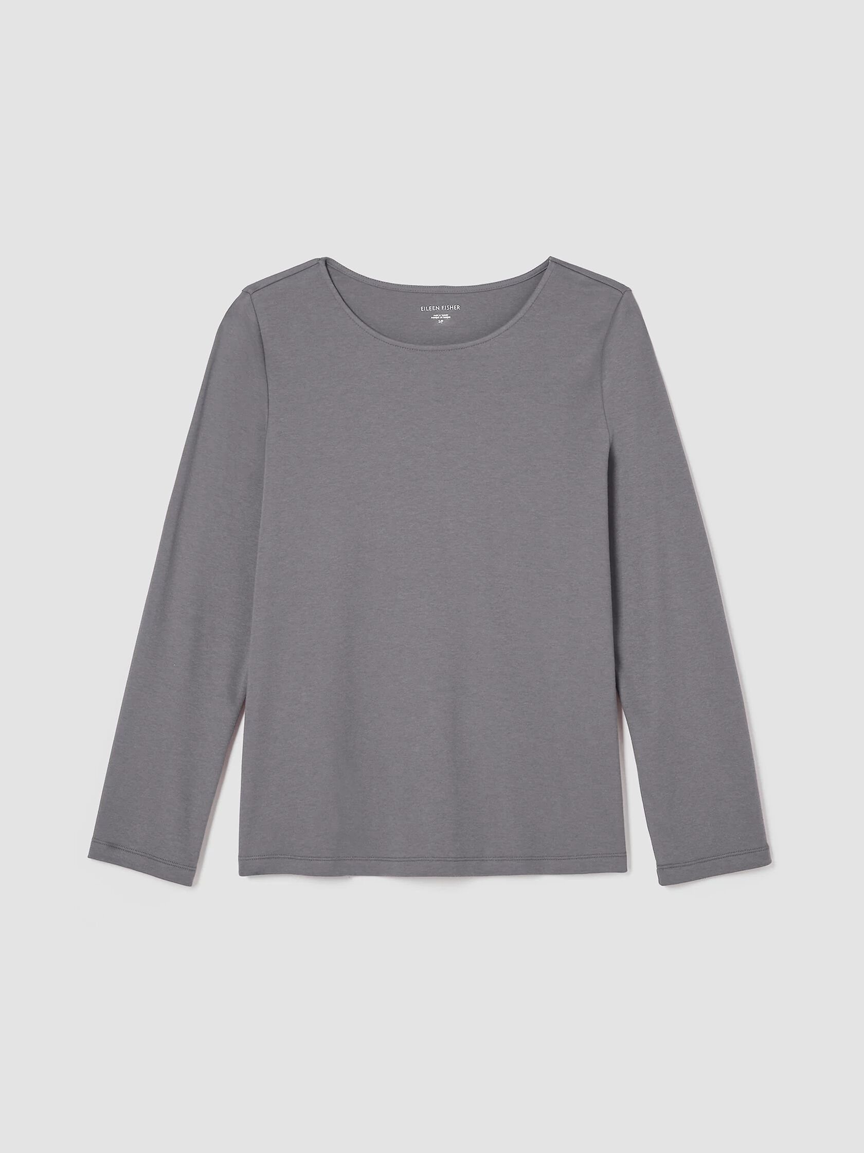 Cozy Organic Cotton Interlock Jewel Neck Top