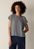Striped Organic Cotton Slub Crew Neck Tee