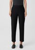 Washable Stretch Crepe Straight Pant