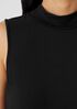 Stretch Jersey Knit Mock Neck Dress