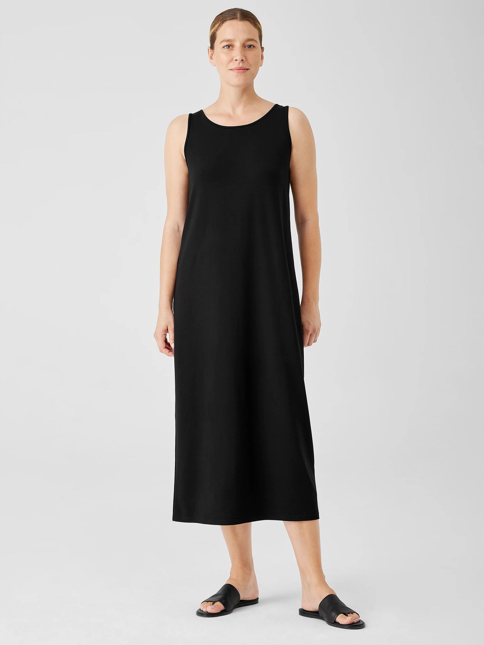 Stretch Jersey Knit Tank Dress | EILEEN FISHER