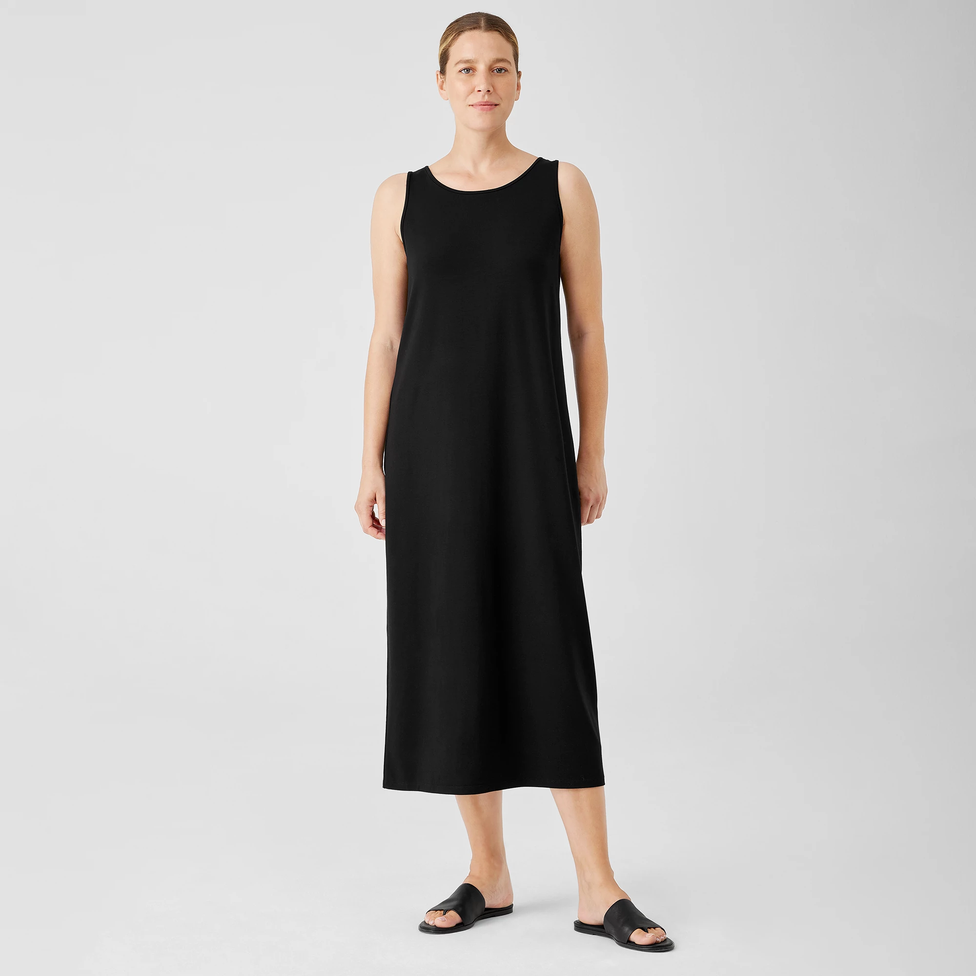 Stretch Jersey Knit Tank Dress | EILEEN 