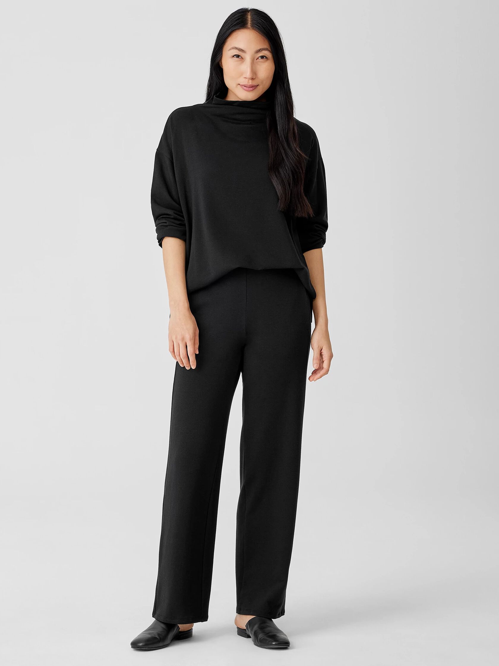 Cozy Brushed Terry Hug Straight Pant