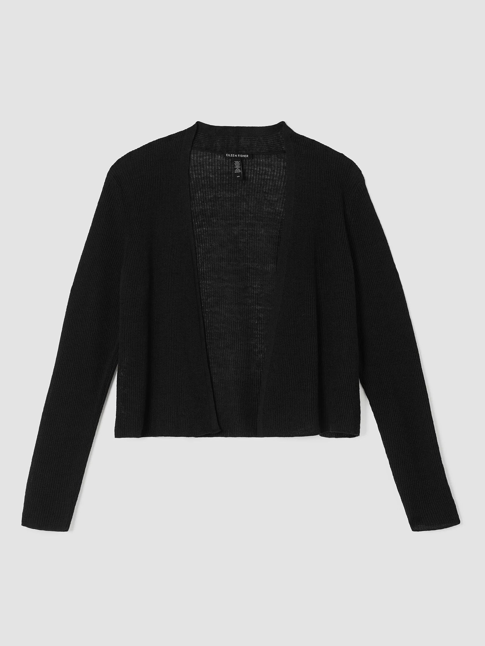 Organic Linen Cotton Airy Tuck Cropped Cardigan