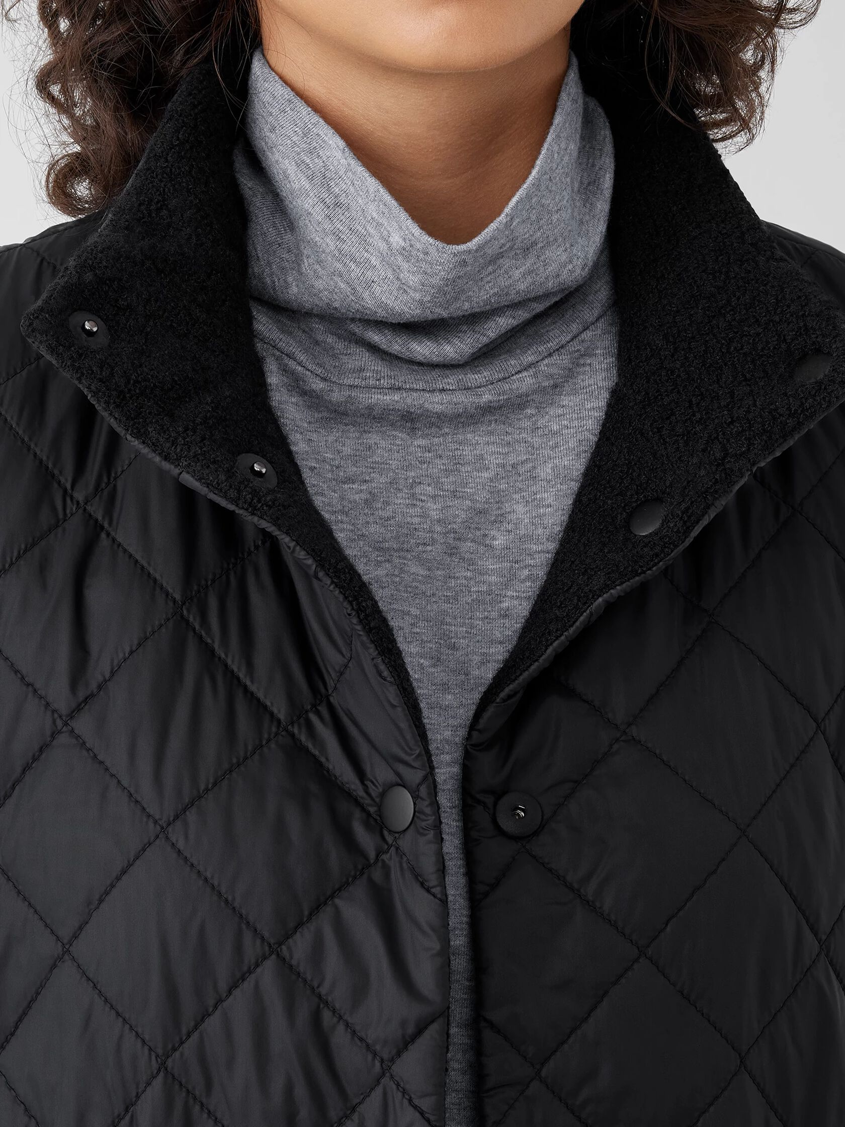 Eggshell Recycled Nylon Reversible Vest