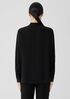 Silk Georgette Crepe V-Neck Top