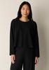 Resewn Washable Stretch Crepe Box-Top