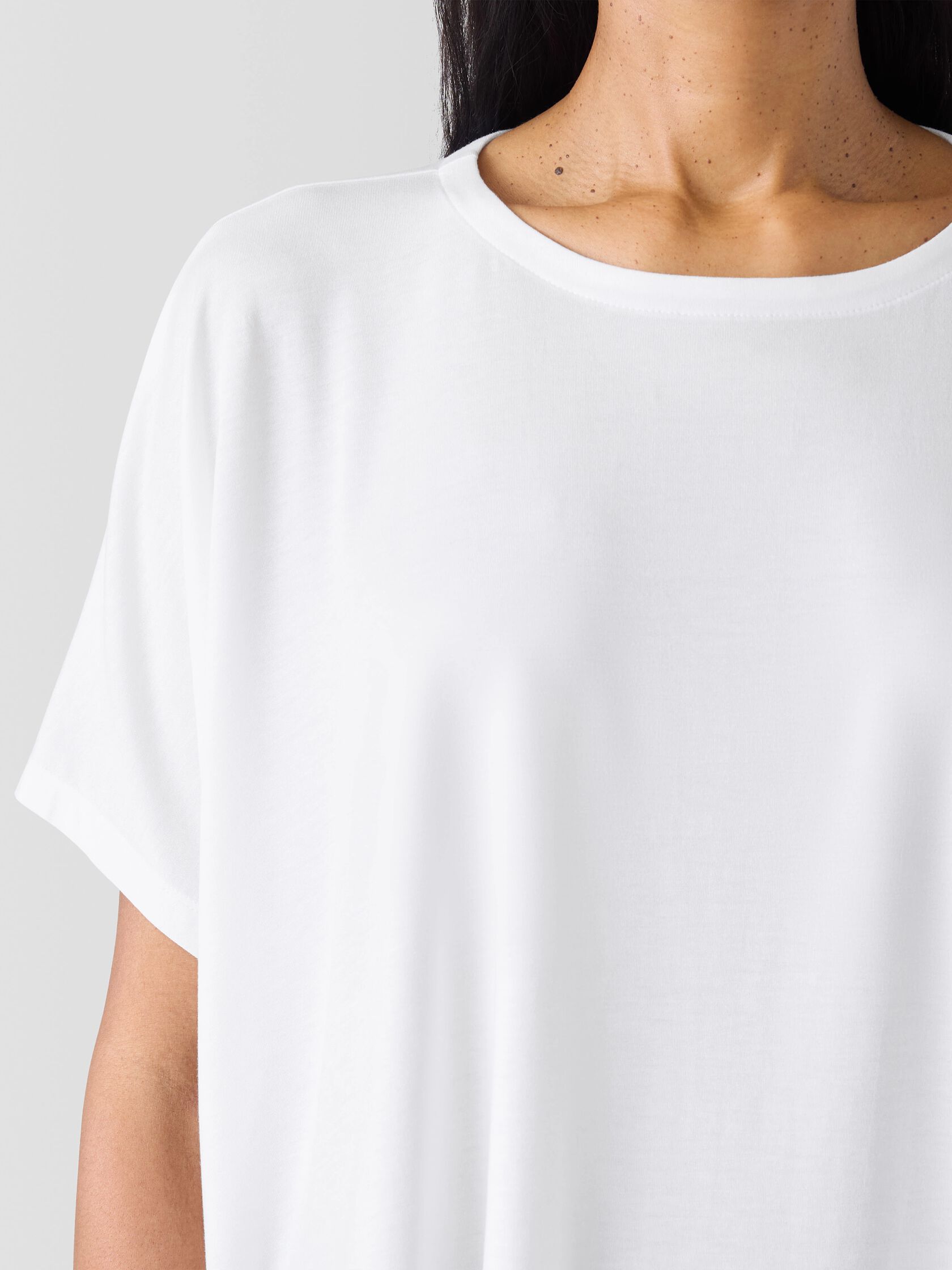 Fine Jersey Crew Neck Box-Top