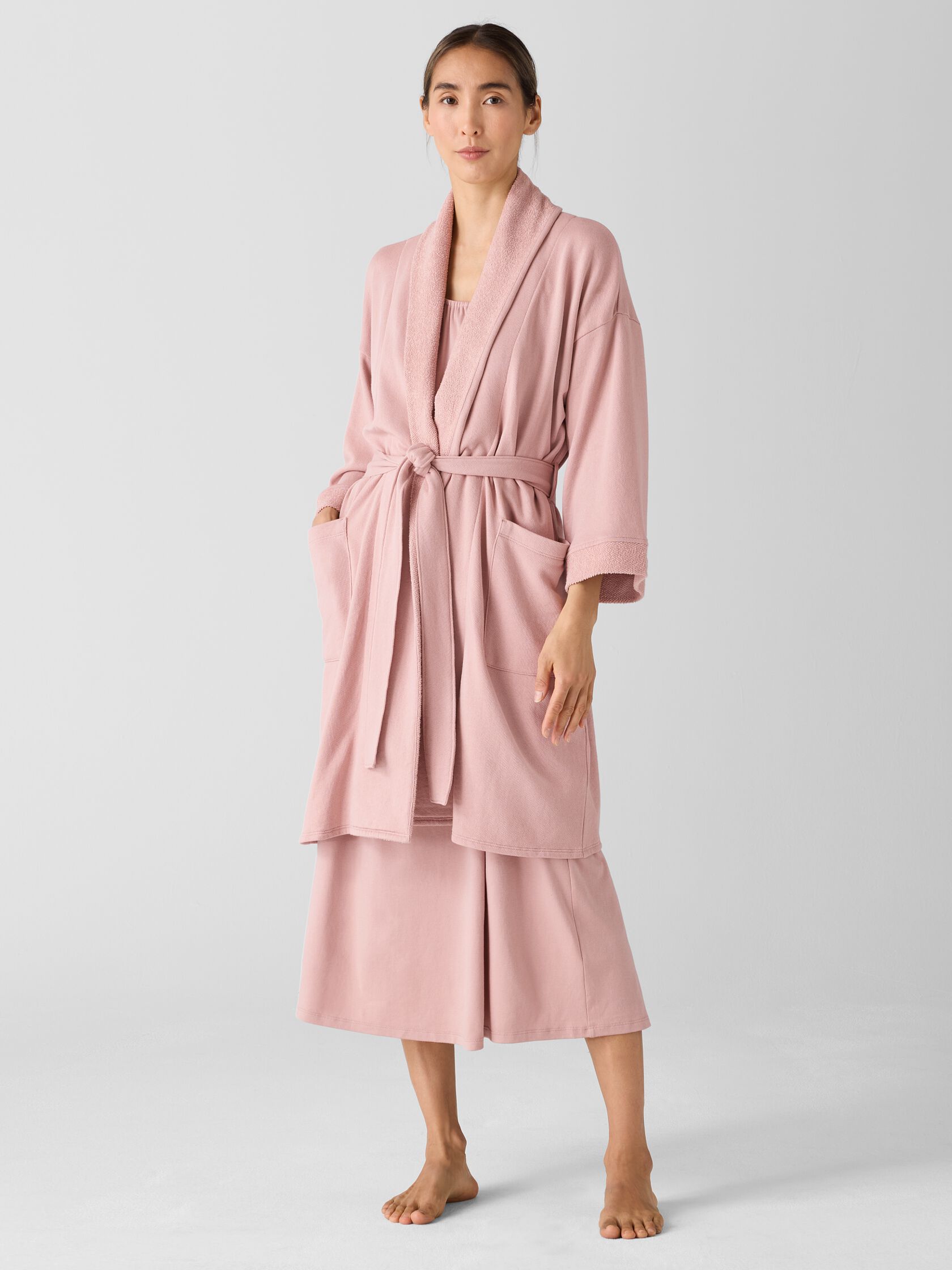 Lightweight Organic Cotton Terry Robe