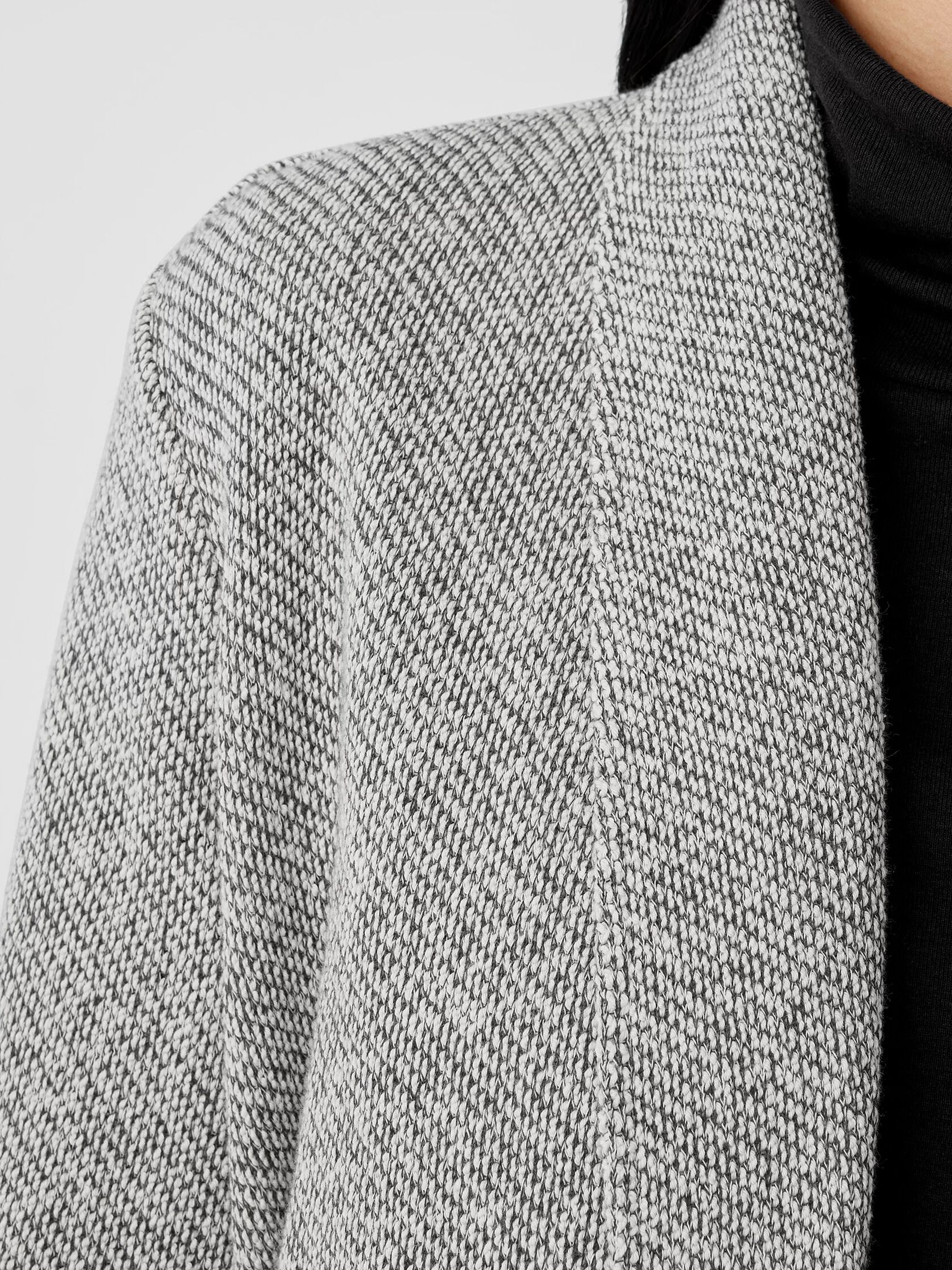 Organic Cotton Terry Shawl Collar Jacket