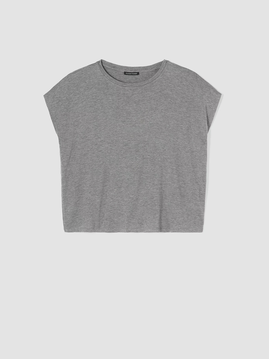 Fine Jersey Square Top | EILEEN FISHER