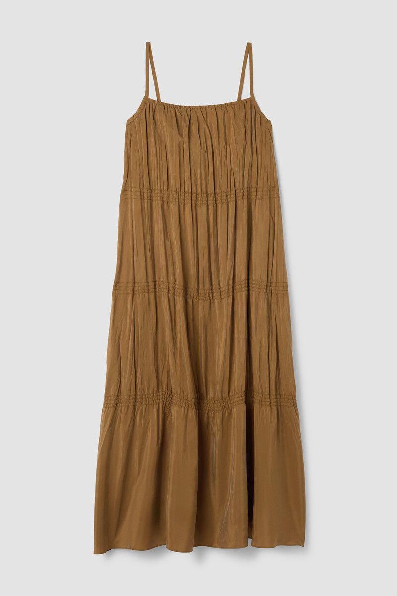 Washed Silk Smocked Cami Dress Washed Silk Smocked Cami Dress