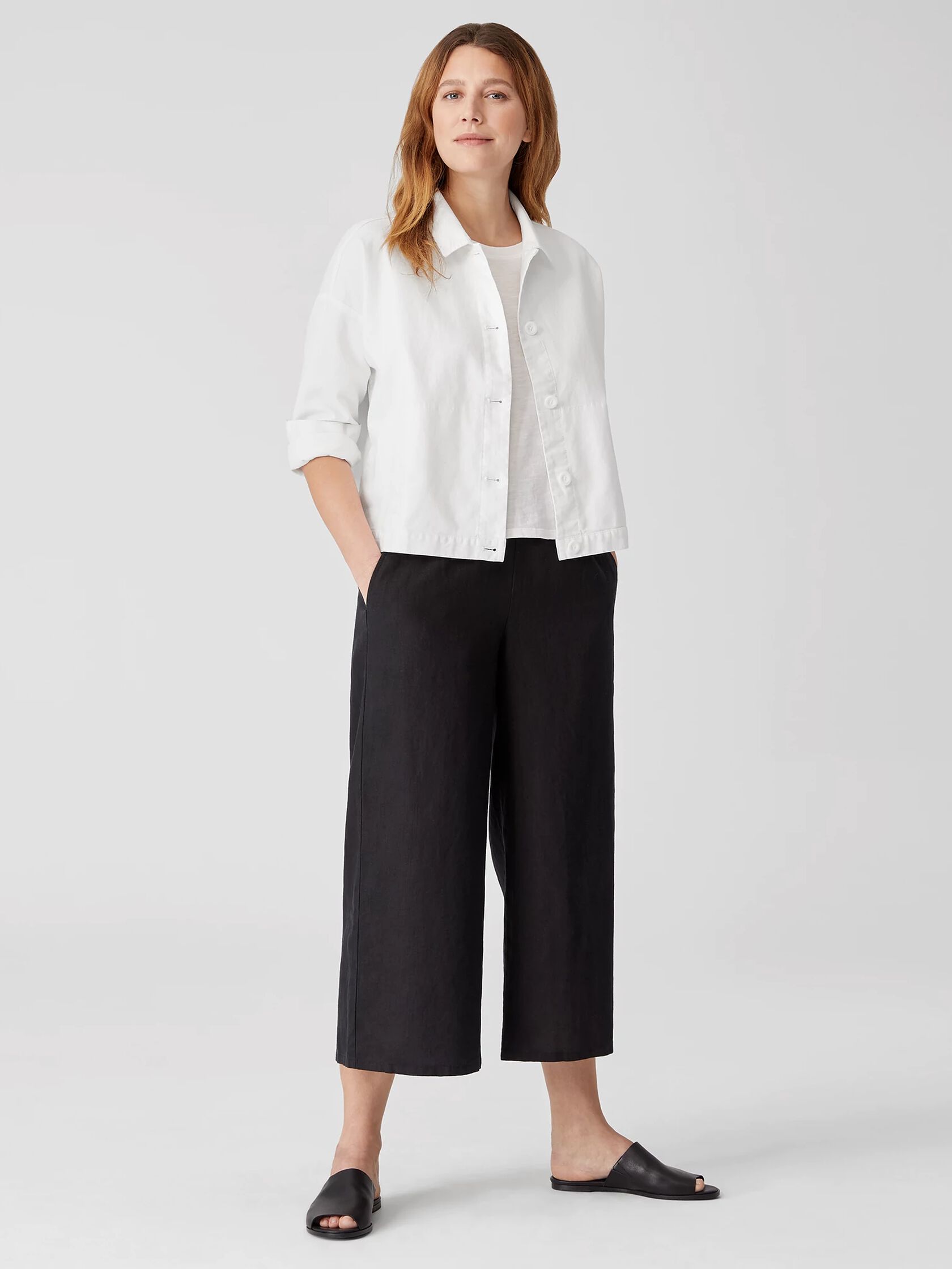 Organic Cotton Hemp Jacket | EILEEN FISHER