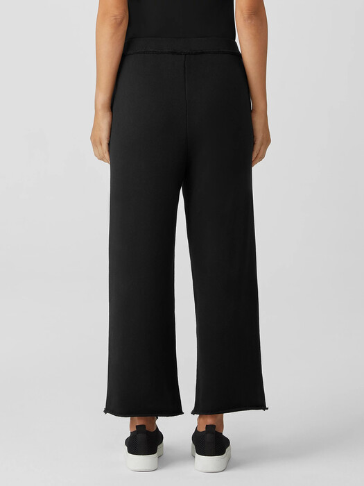 Organic Cotton French Terry Straight Pant