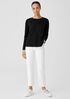 Organic Cotton Slub Crew Neck Top
