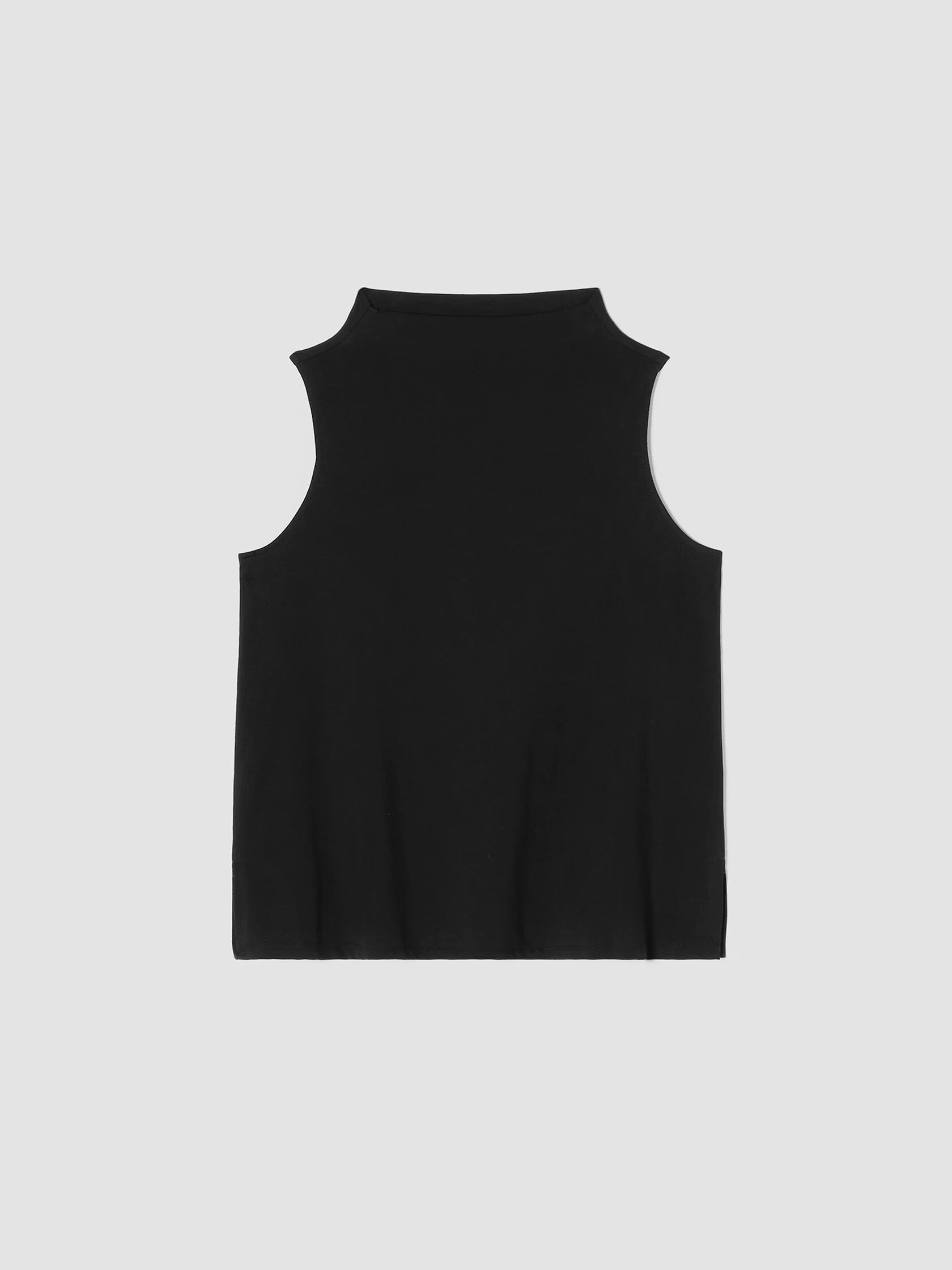 Pima Cotton Stretch Jersey Funnel Neck Tank