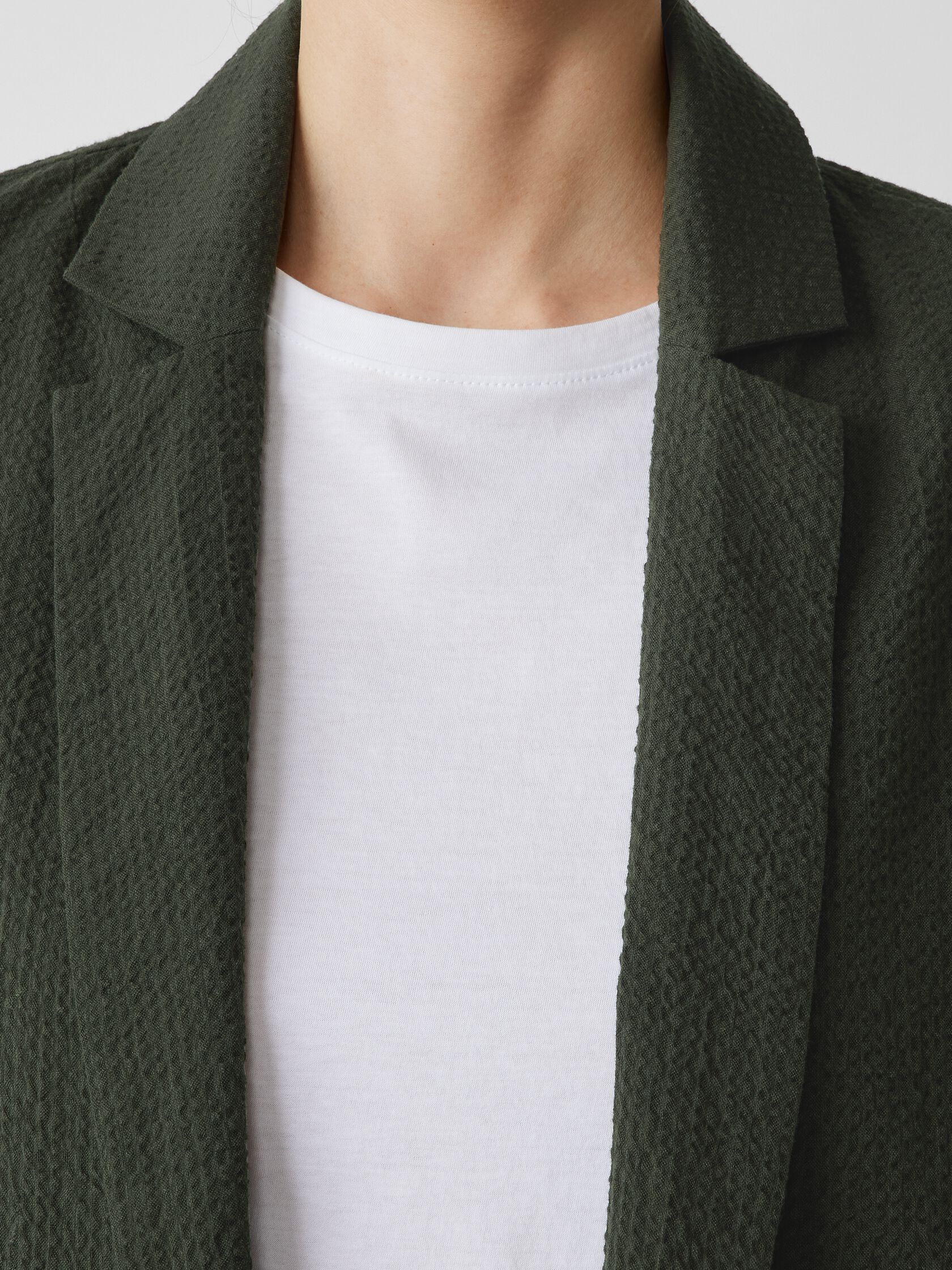 Organic Cotton Ripple Blazer