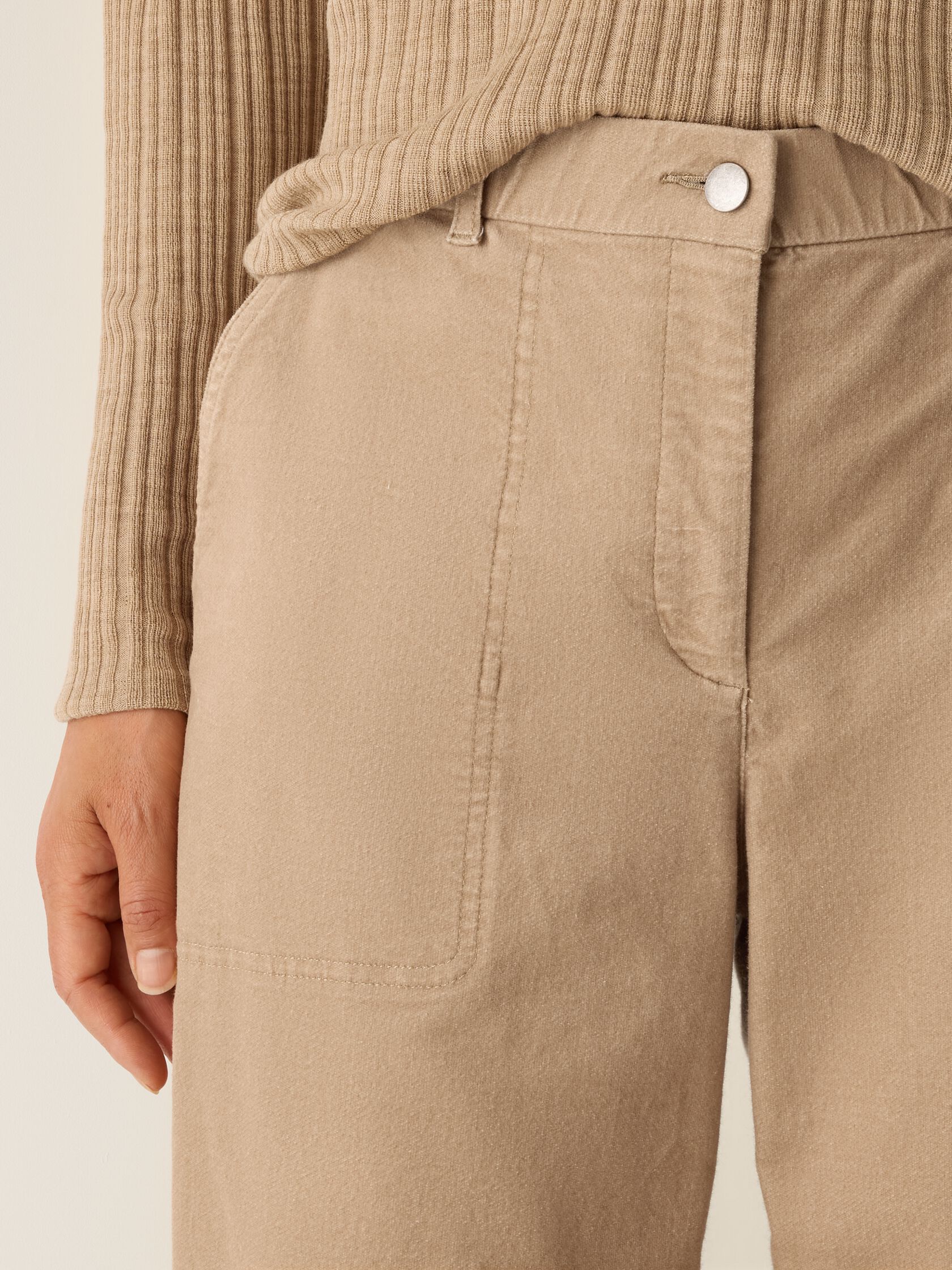 Brushed Organic Cotton Arch Pant