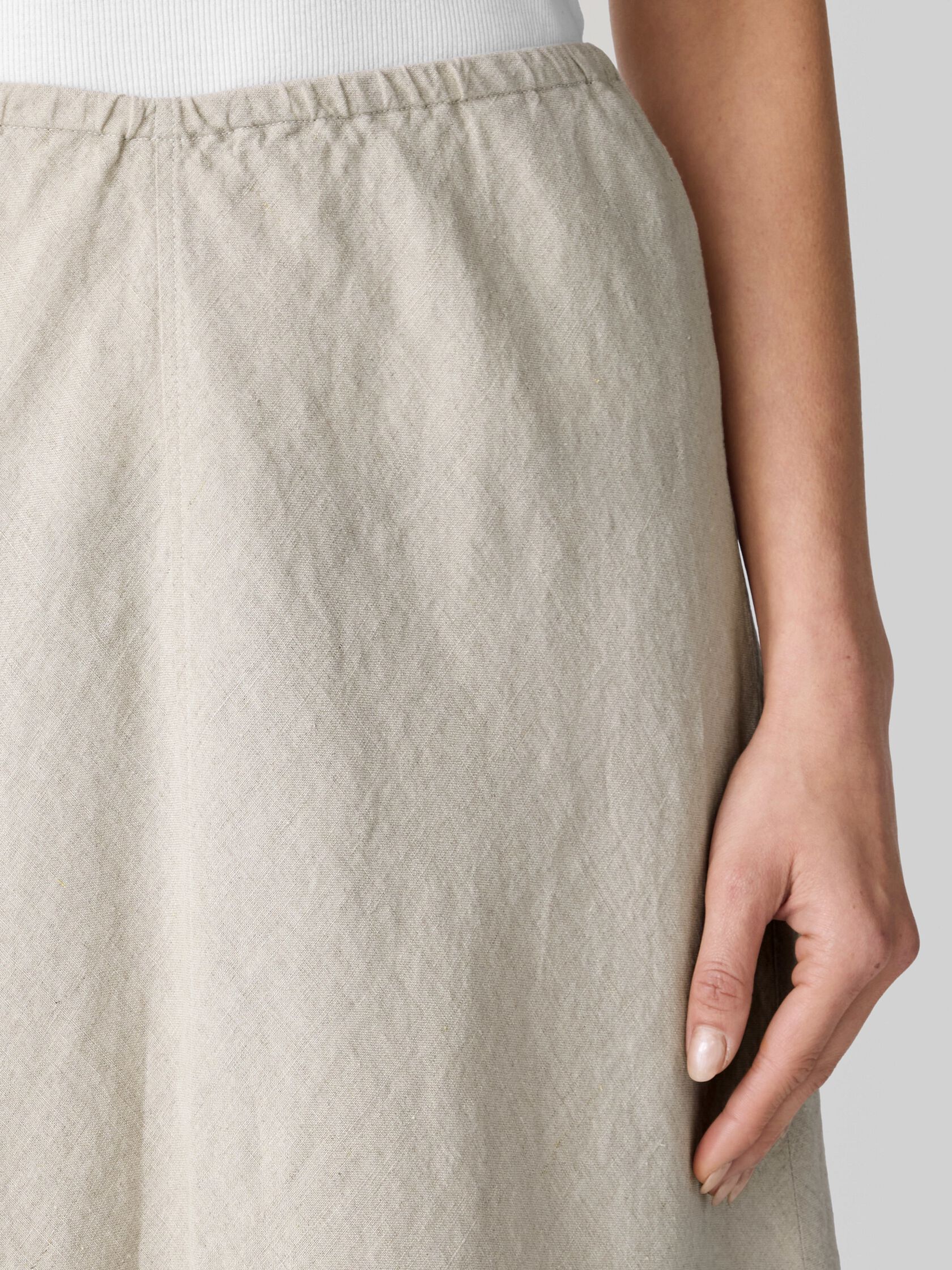 Organic Linen Bias Skirt
