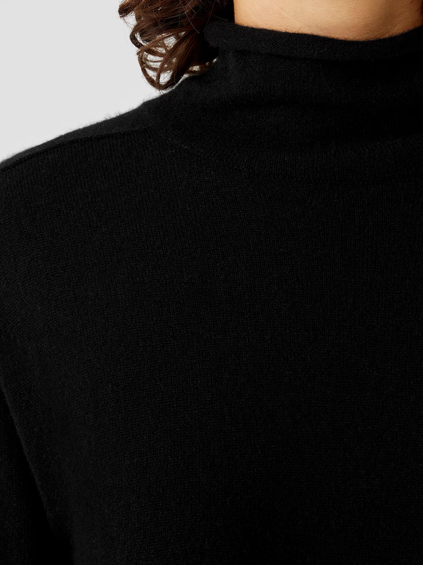 Italian Cashmere Turtleneck Long Top