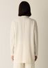 Stretch Wool Crepe Long Blazer