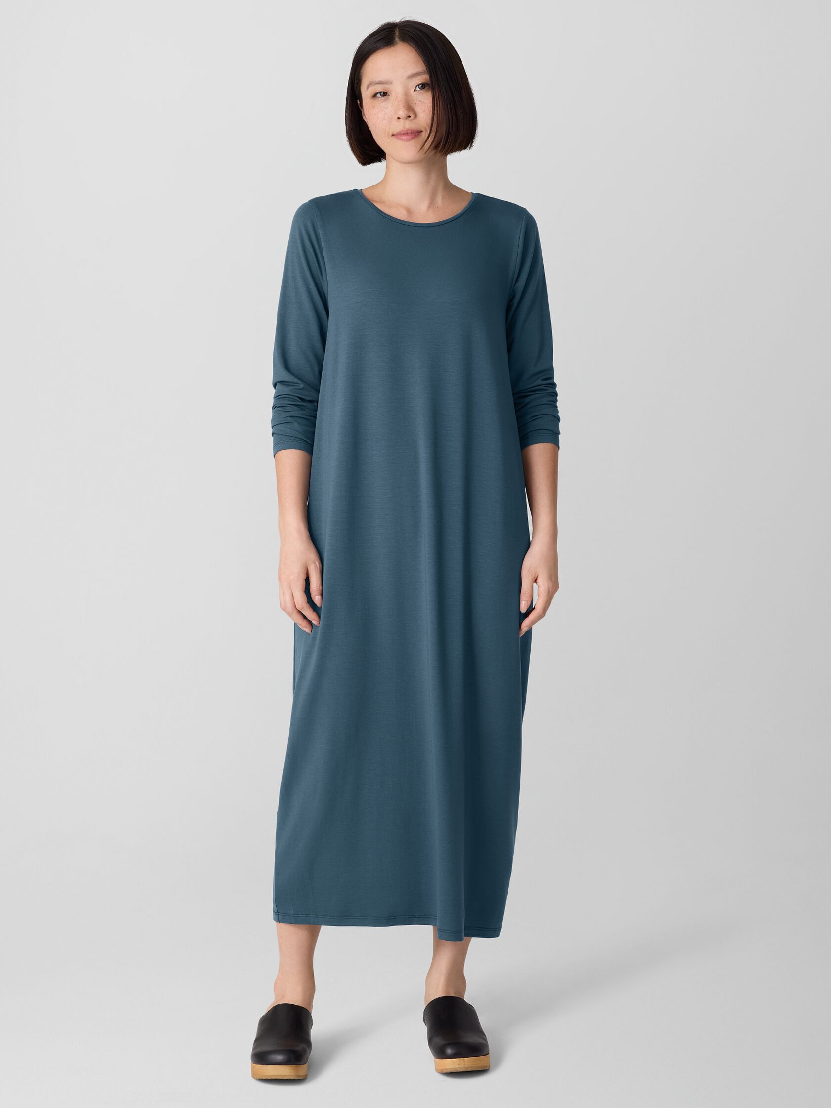 Stretch Jersey Knit Oval Dress