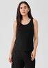 Pima Cotton Stretch Jersey Scoop Neck Tank