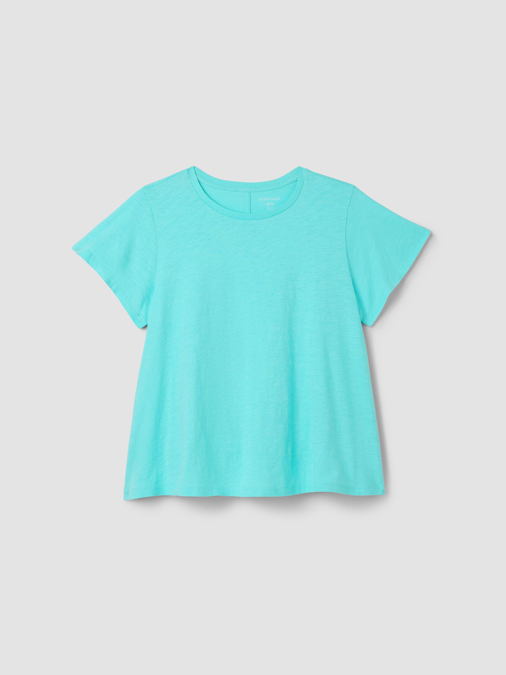 Organic Cotton Slubby Jersey Crew Neck Tee