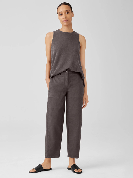 Organic Cotton Denim Lantern Pant | EILEEN FISHER