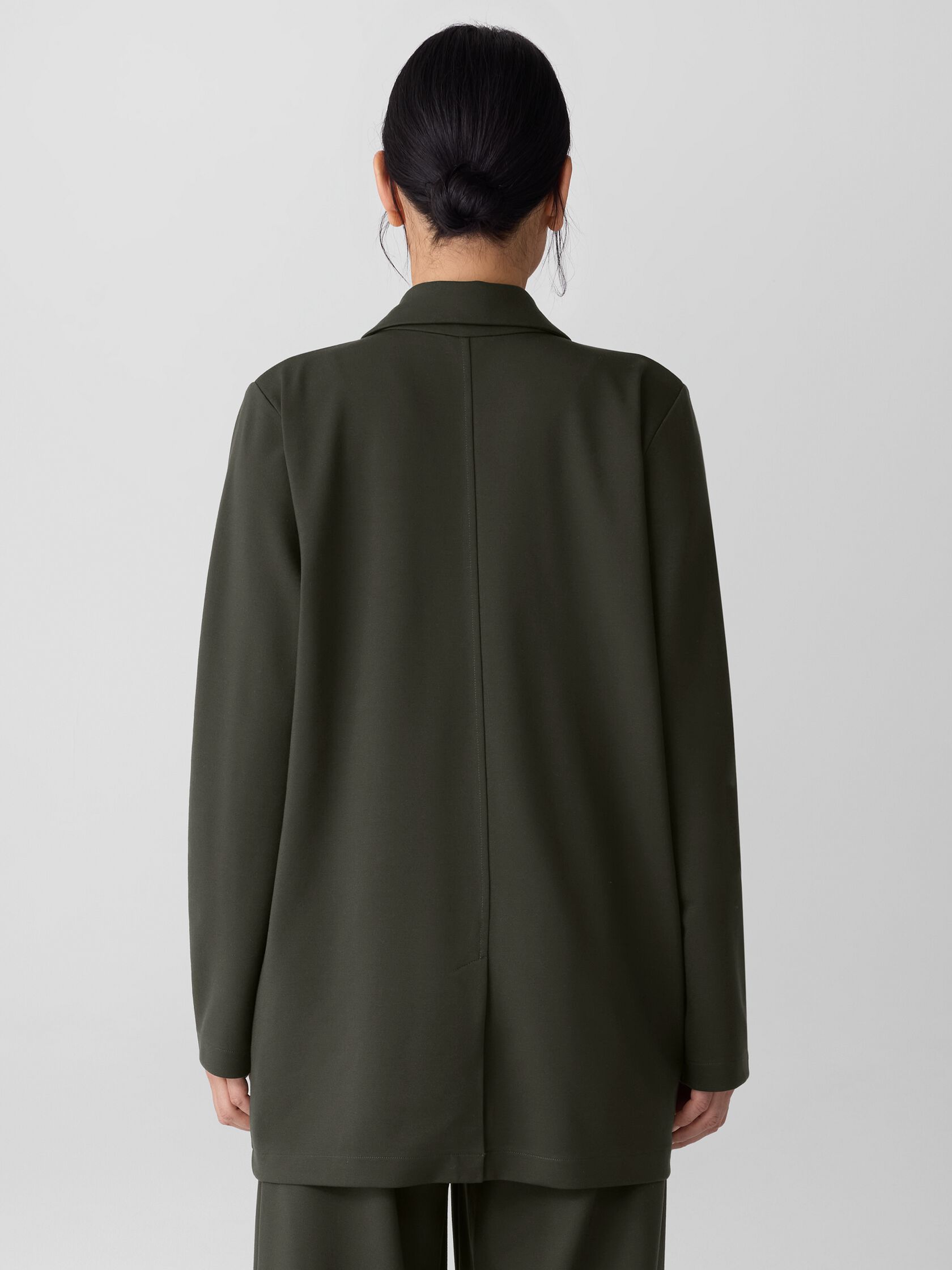Washable Flex Ponte Long Blazer
