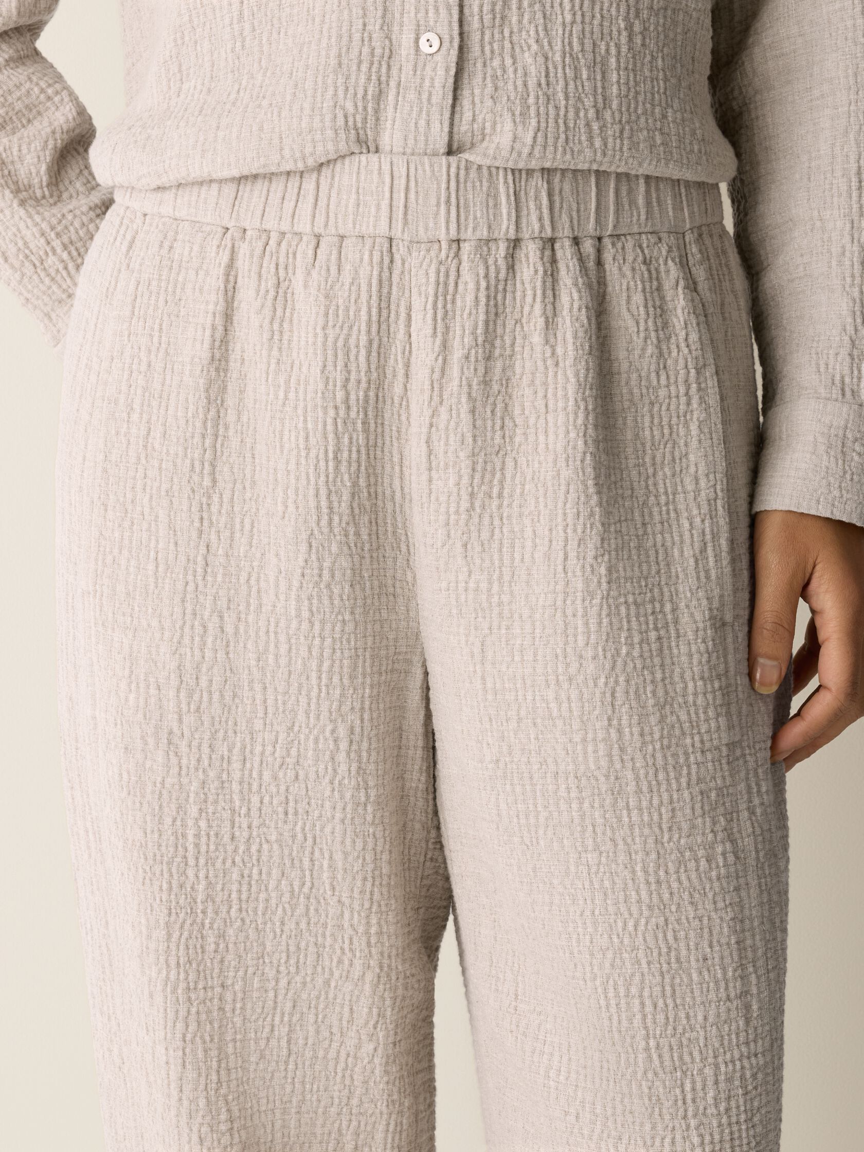 Organic Cotton Doubleweave Lantern Pant