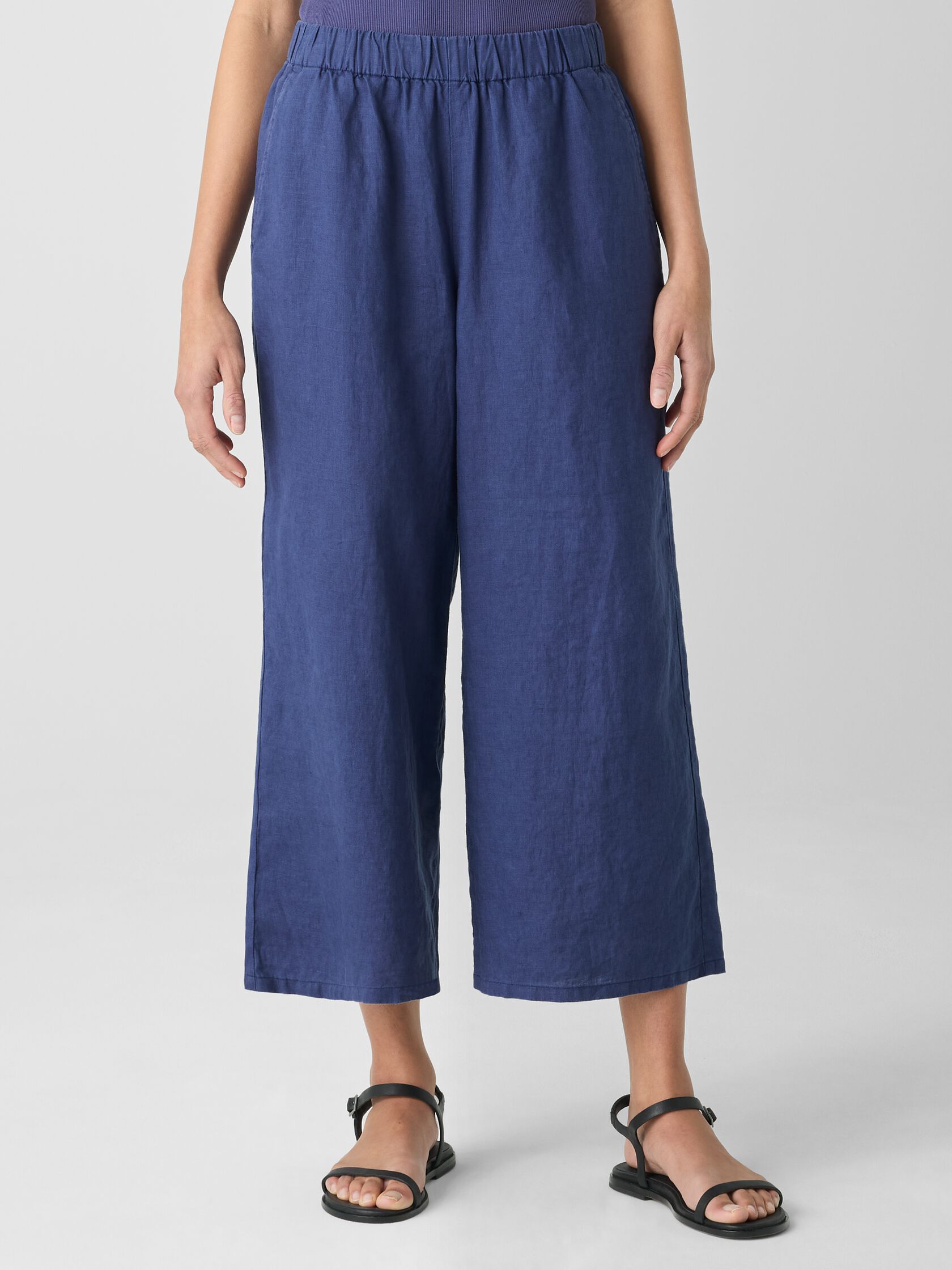 Organic Linen Wide-Leg Pant