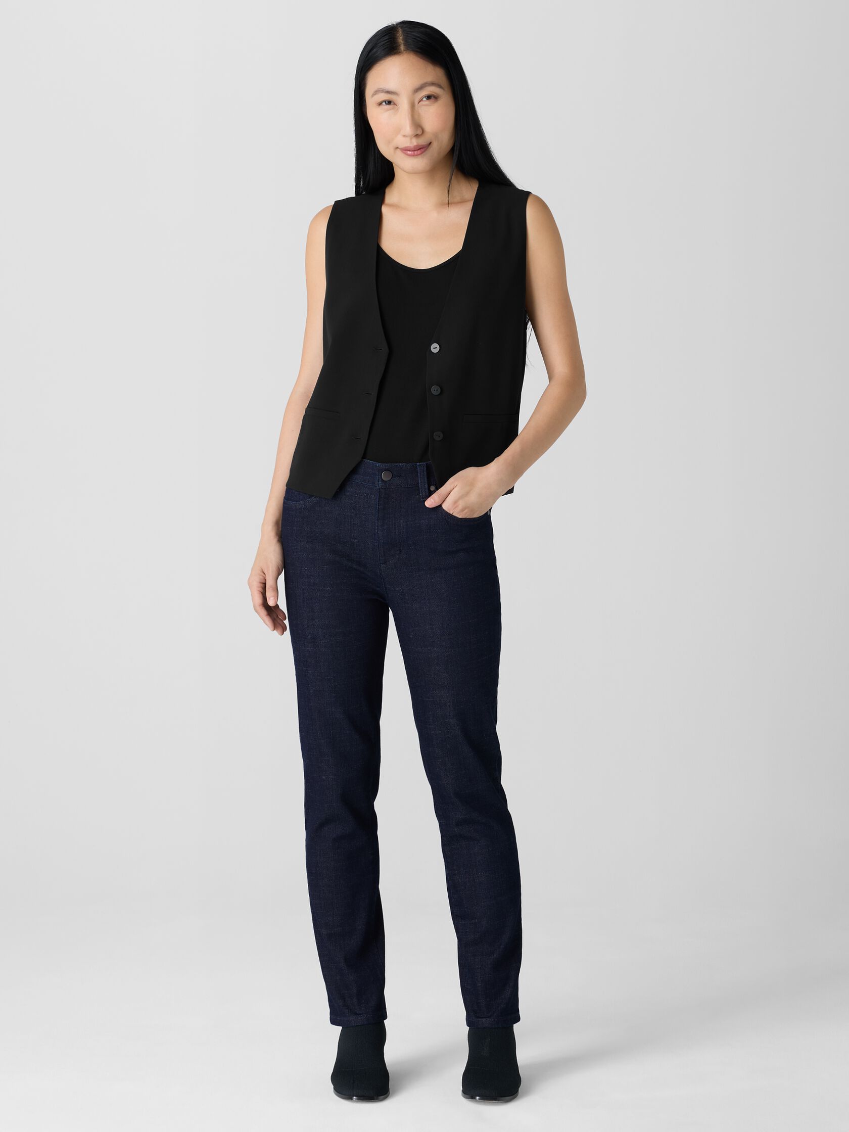 Cotton Stretch Denim Slim Jean