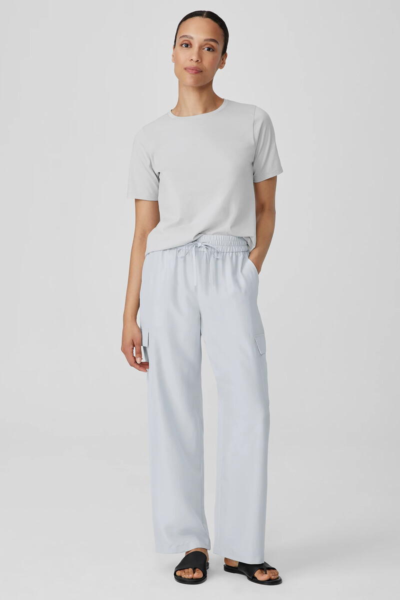 Washed Silk Cargo Pant Washed Silk Cargo Pant