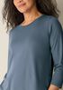 Organic Pima Cotton Jersey 3/4-Sleeve Tee