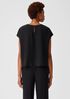 Silk Georgette Crepe Square Top