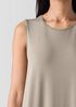 Stretch Jersey Knit Round Neck Dress