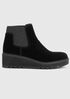 Chelsea Wedge Washed Leather Bootie